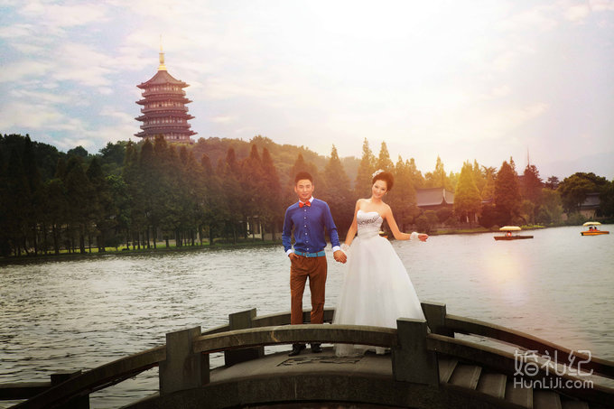 杭州西湖婚纱照_杭州西湖拍摄婚纱照